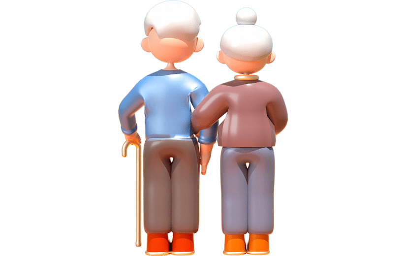 简约风阿尔兹海默日3D元素