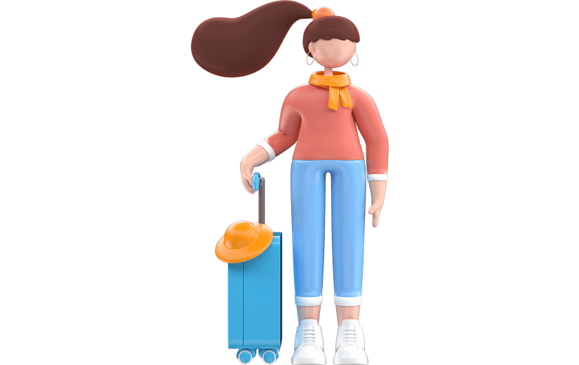 C4D回乡人物春节回家3D元素