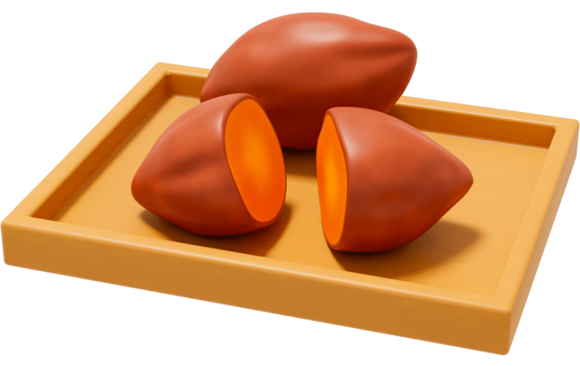 元素3D秋季食物红薯