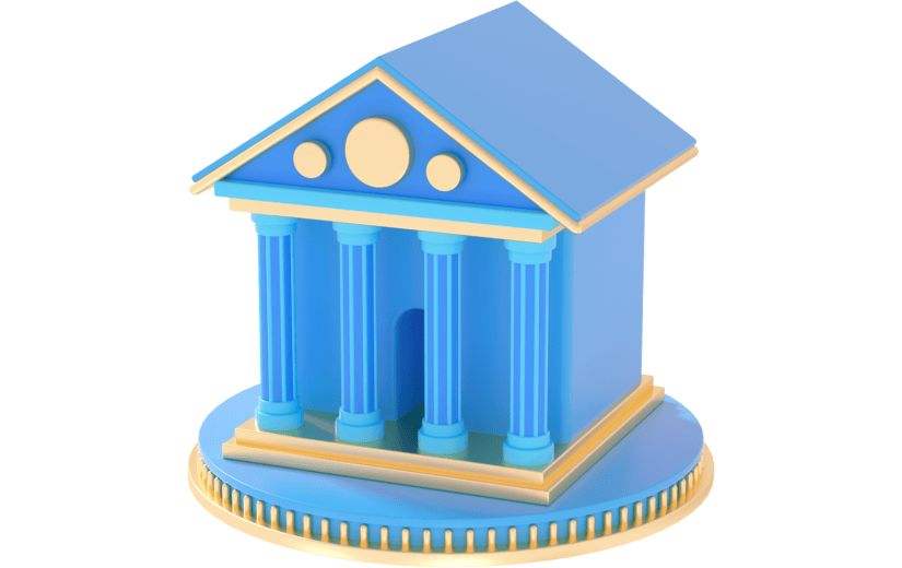 3d创意卡通银行金融图标