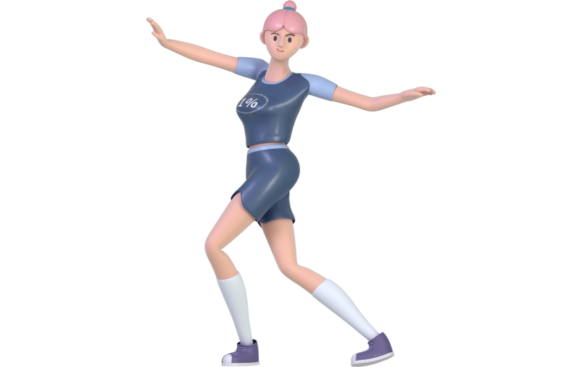 元素3D立体创意潮流人物