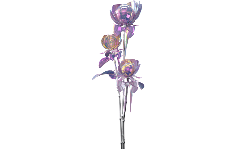 元素3D花朵棒棒糖