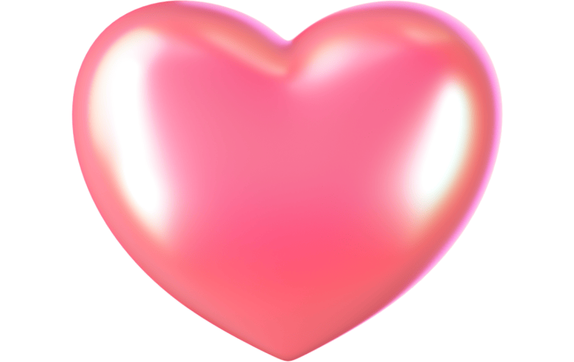 3D元素卡通情人节恋爱爱心