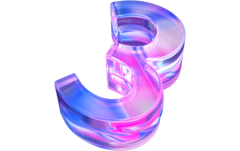 C4D梦幻数字元素3