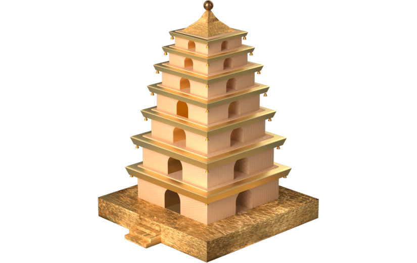 元素3D国风建筑