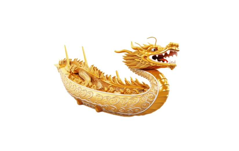 3D风格端午节龙舟宣传3D元素