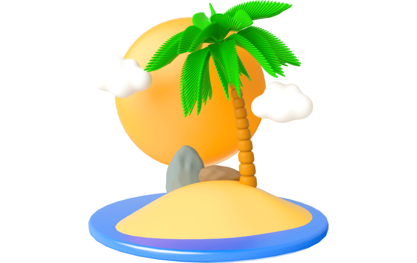 元素卡通3D旅行元素
