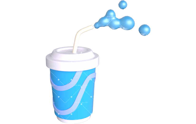 元素卡通3D饮料