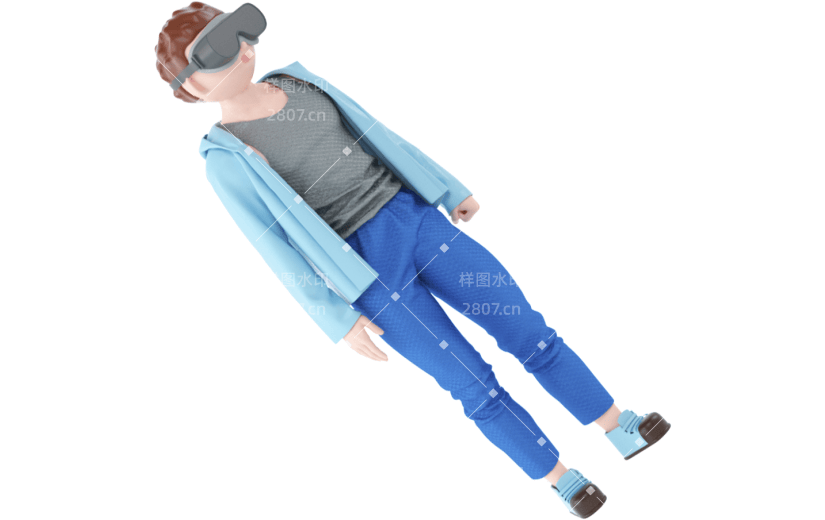 创意3d立体创意人物元素