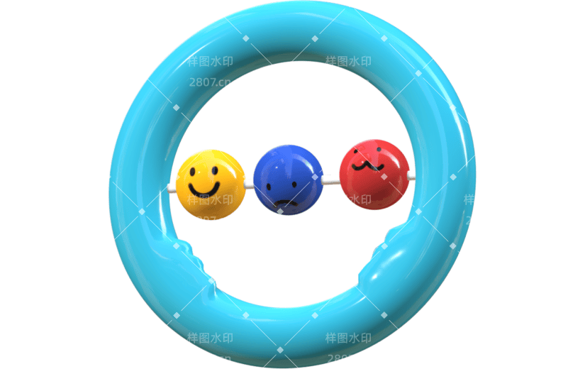 3D立体婴儿玩具手握摇铃