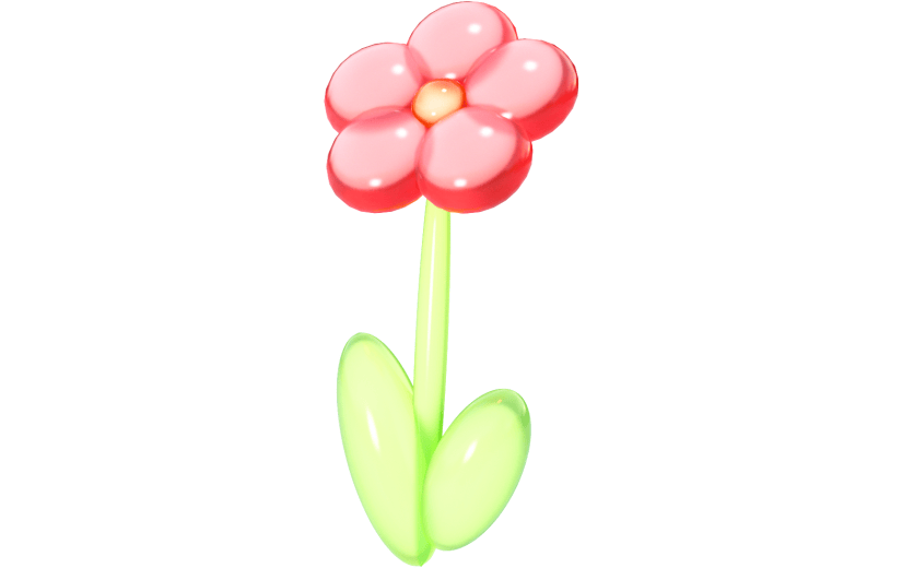 元素3D 小花 小草 立春 春天