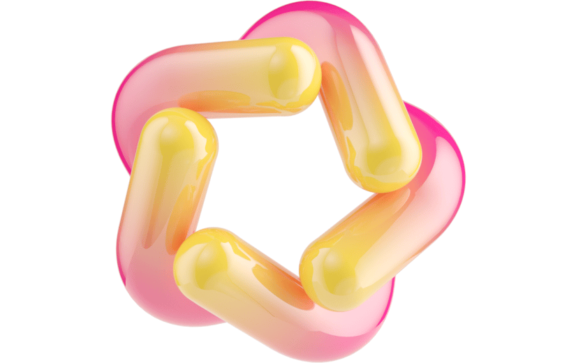 元素C4D立体金色卡通螺旋花纹