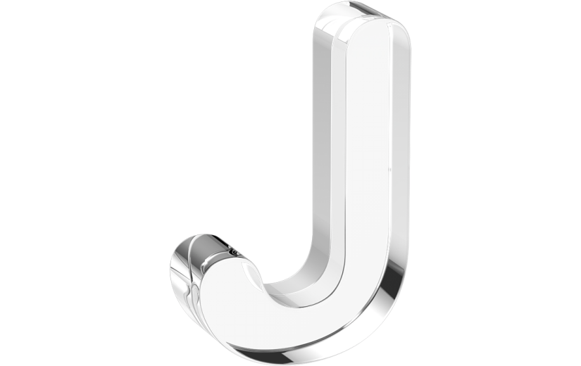 水晶3d立体数字字母j系列透明元素