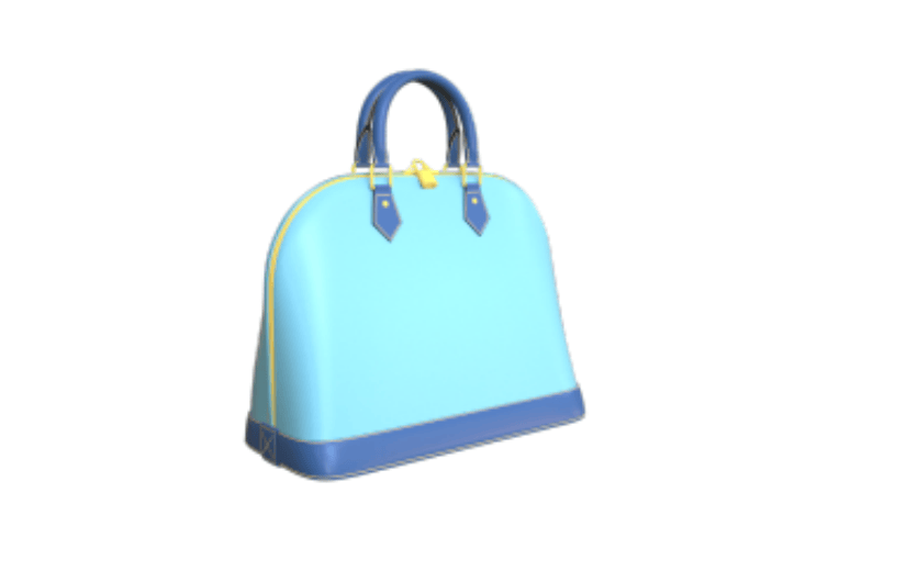 C4D日常元素卡通手提女包