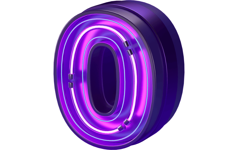 3d创意倒计时霓虹字