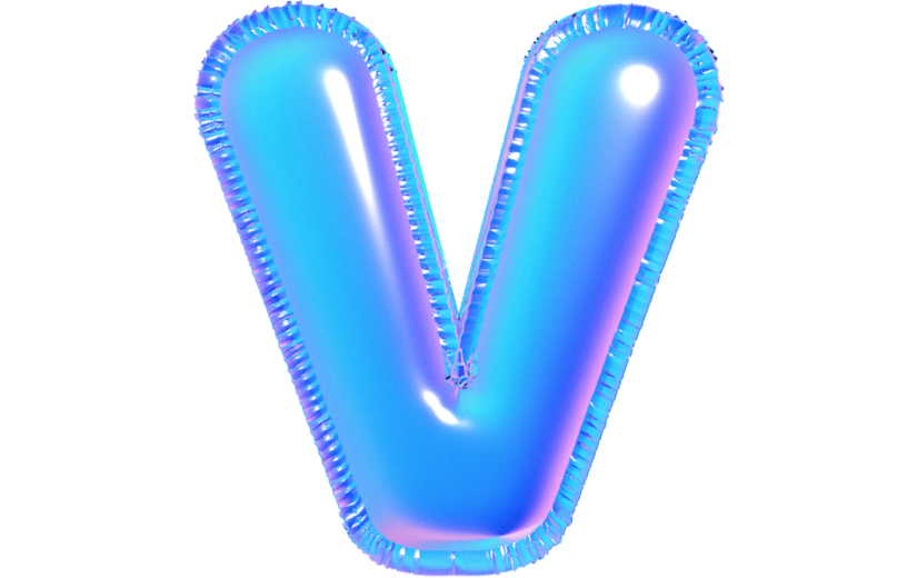 元素卡通3D质感字母