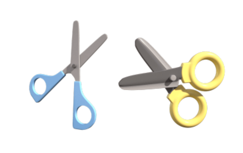 C4D日常元素卡通剪刀