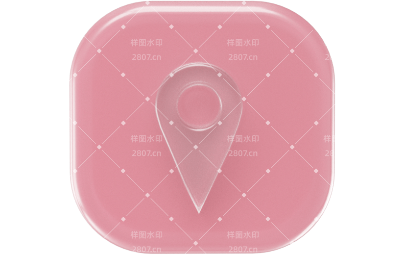 元素3D购物地址图标