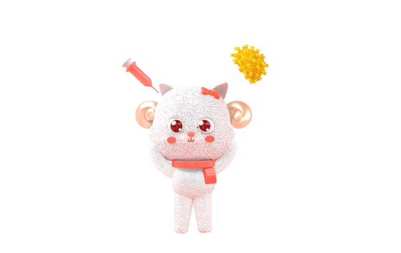 C4D美羊羊防疫3D元素