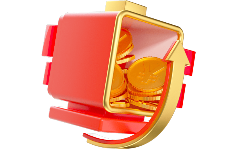 3D元素金融金币储蓄罐