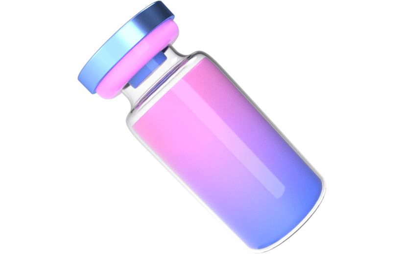 3d创意质感医疗用品注射液瓶子