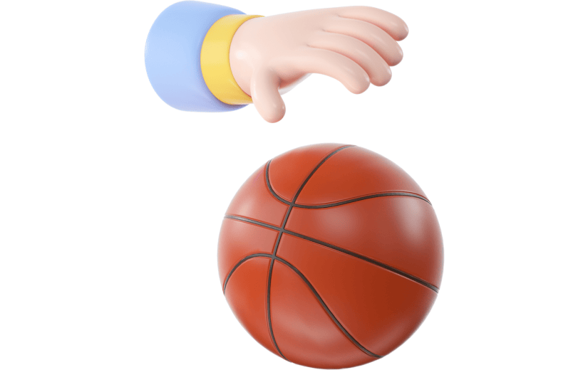 创意3d立体创意篮球元素