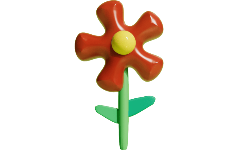 花元素3D卡通可爱
