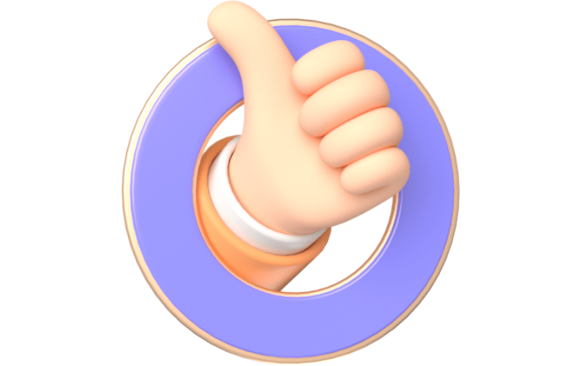 元素卡通3D手势