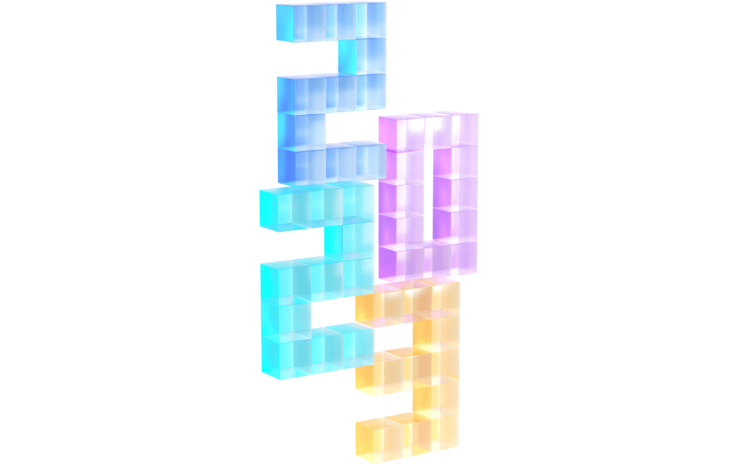 3d创意玻璃质感艺术字2023