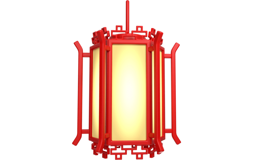 元素卡通3D古风灯笼