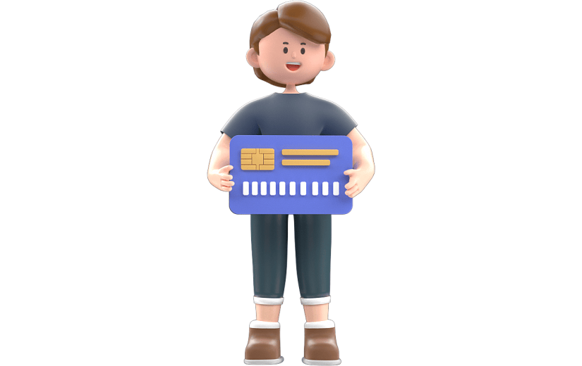 蓝色简约风办公金融人物3D元素