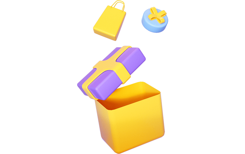 紫色双十二购物促销倒计时3D元素