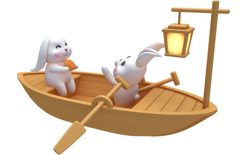 元素卡通3D中秋节