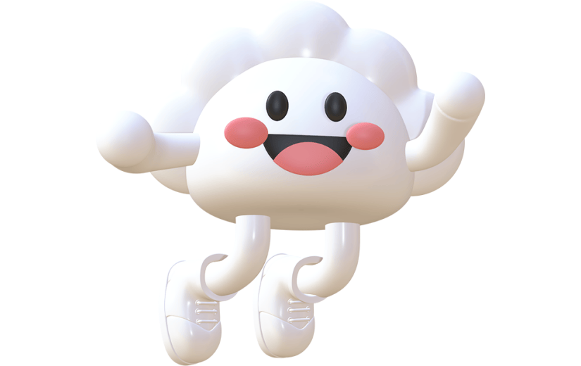 饺子卡通可通汤圆水饺3D元素