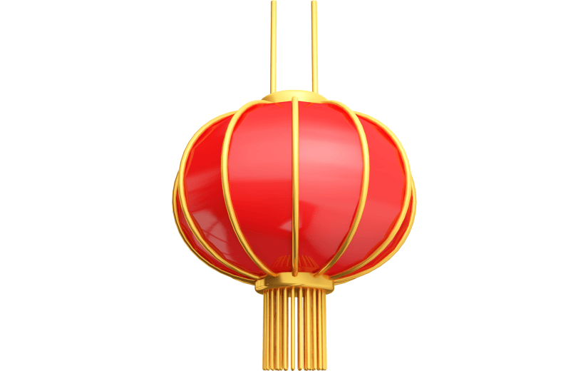 元素卡通3D灯笼