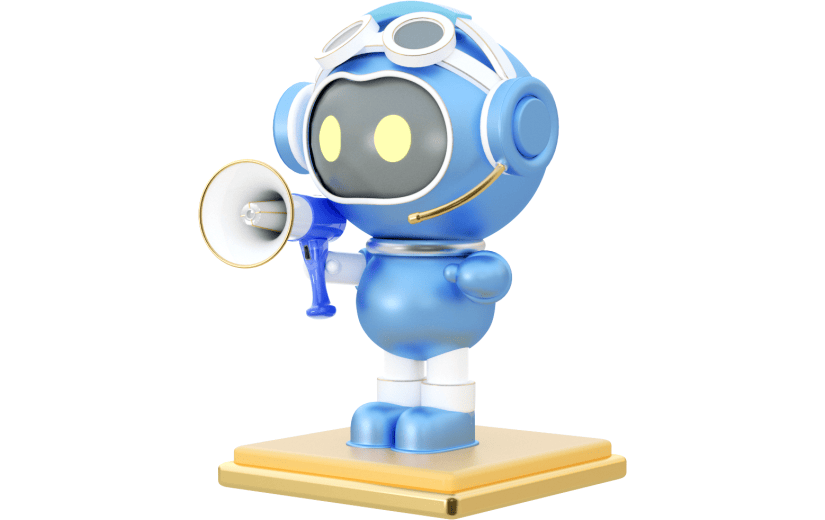 元素3D 机器人拿喇叭