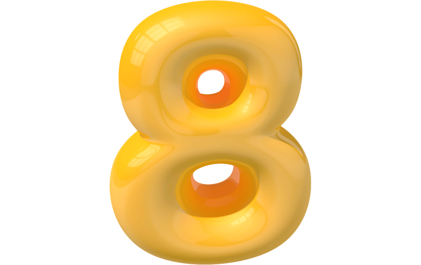 元素卡通3D泡泡质感数字