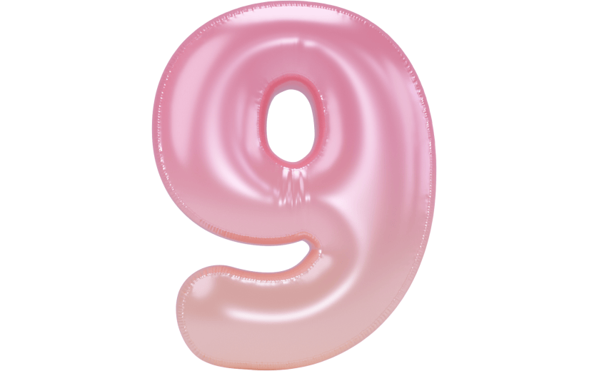 3d创意质感生日气球数字字母