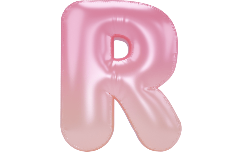 3d创意质感生日气球数字字母