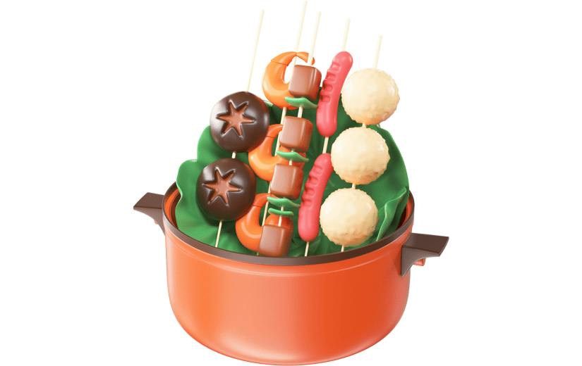 创意3d立体创意美食元素