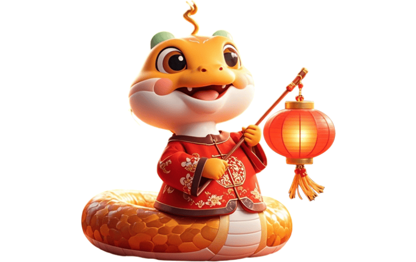 3D蛇年IP形象元素