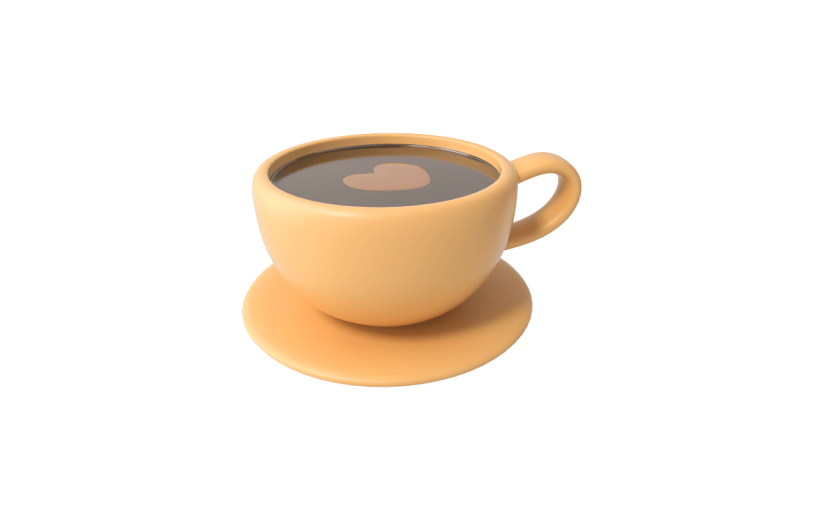 3D元素饮料下午茶咖啡甜品C4D模型