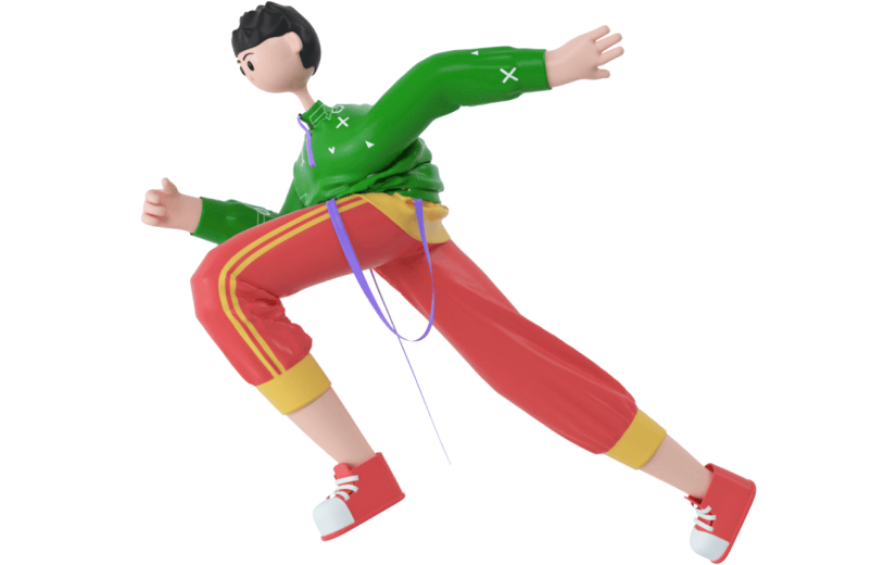 创意3d立体创意潮流人物元素