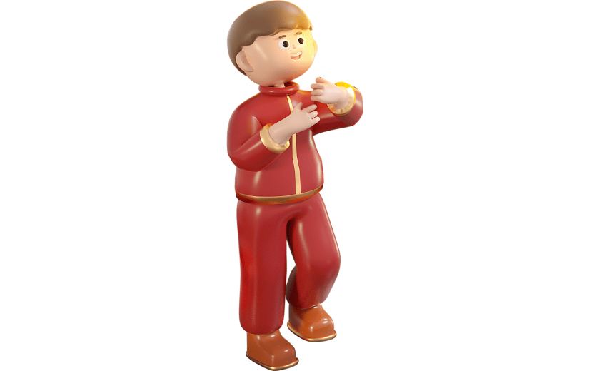 C4D男生新年3D元素
