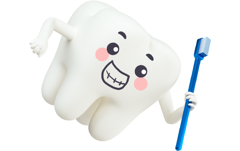 创意3d立体创意牙齿元素