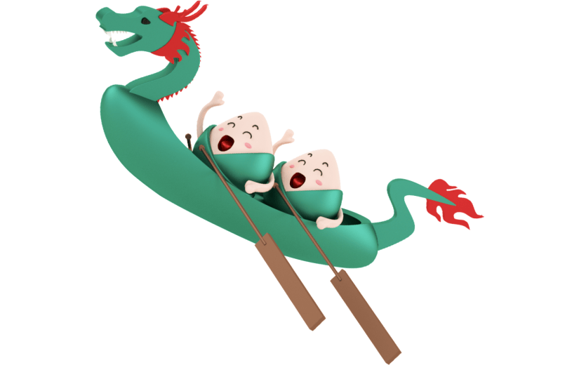 创意3d立体创意龙舟元素