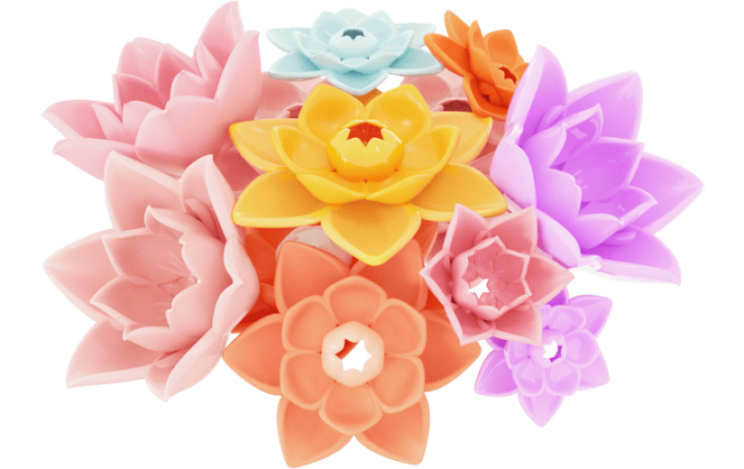 元素3D 花束 花朵