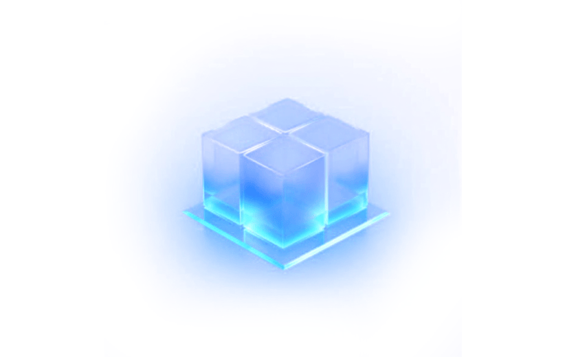 3D风格科技小立方体宣传3D元素