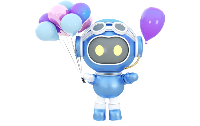 元素3D 机器人拿气球