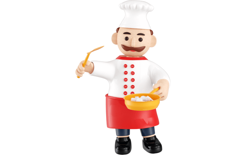 元素3D卡通人物厨师